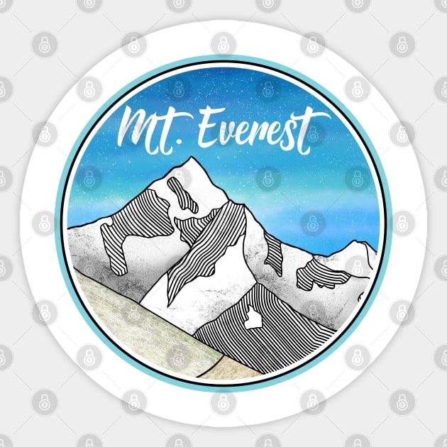 Mount EVEREST Sticker by mailboxdisco